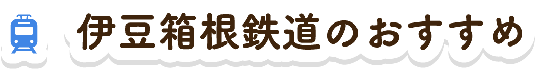 伊豆箱根鉄道のおすすめ