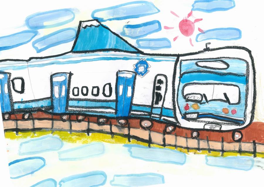 絵画展電車